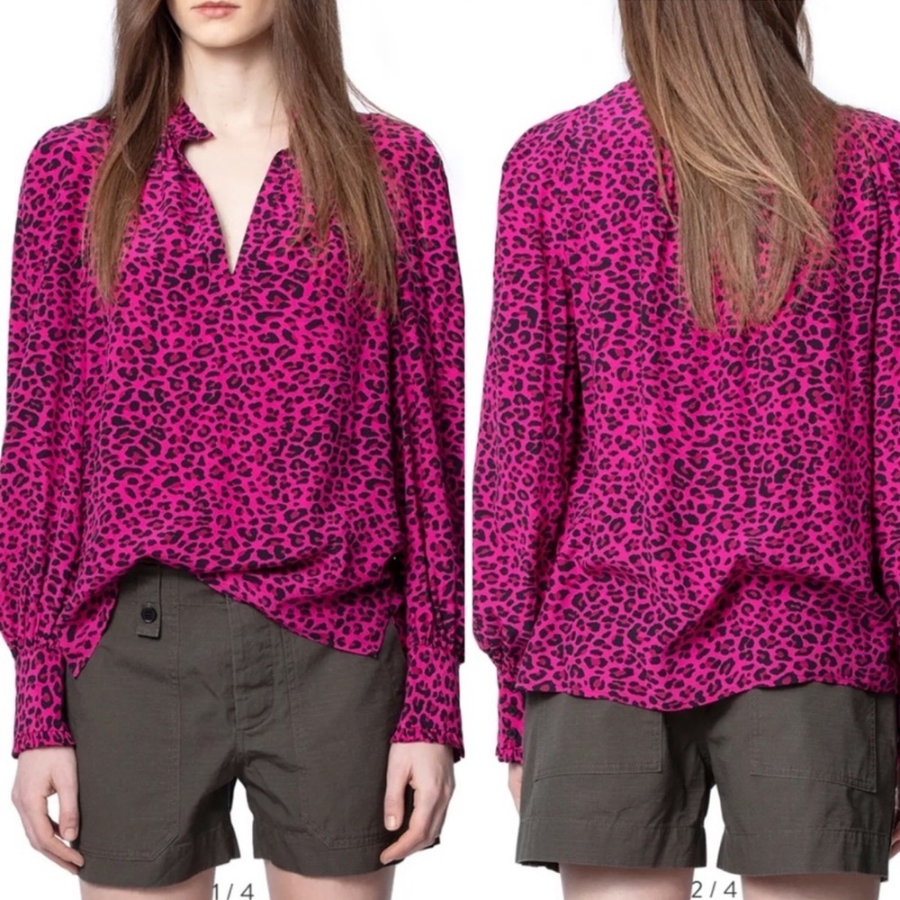 ZADIG & VOLTAIRE Titus Print Leo Blouse